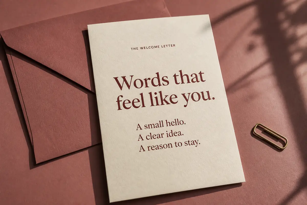 The right words for a new beginning.